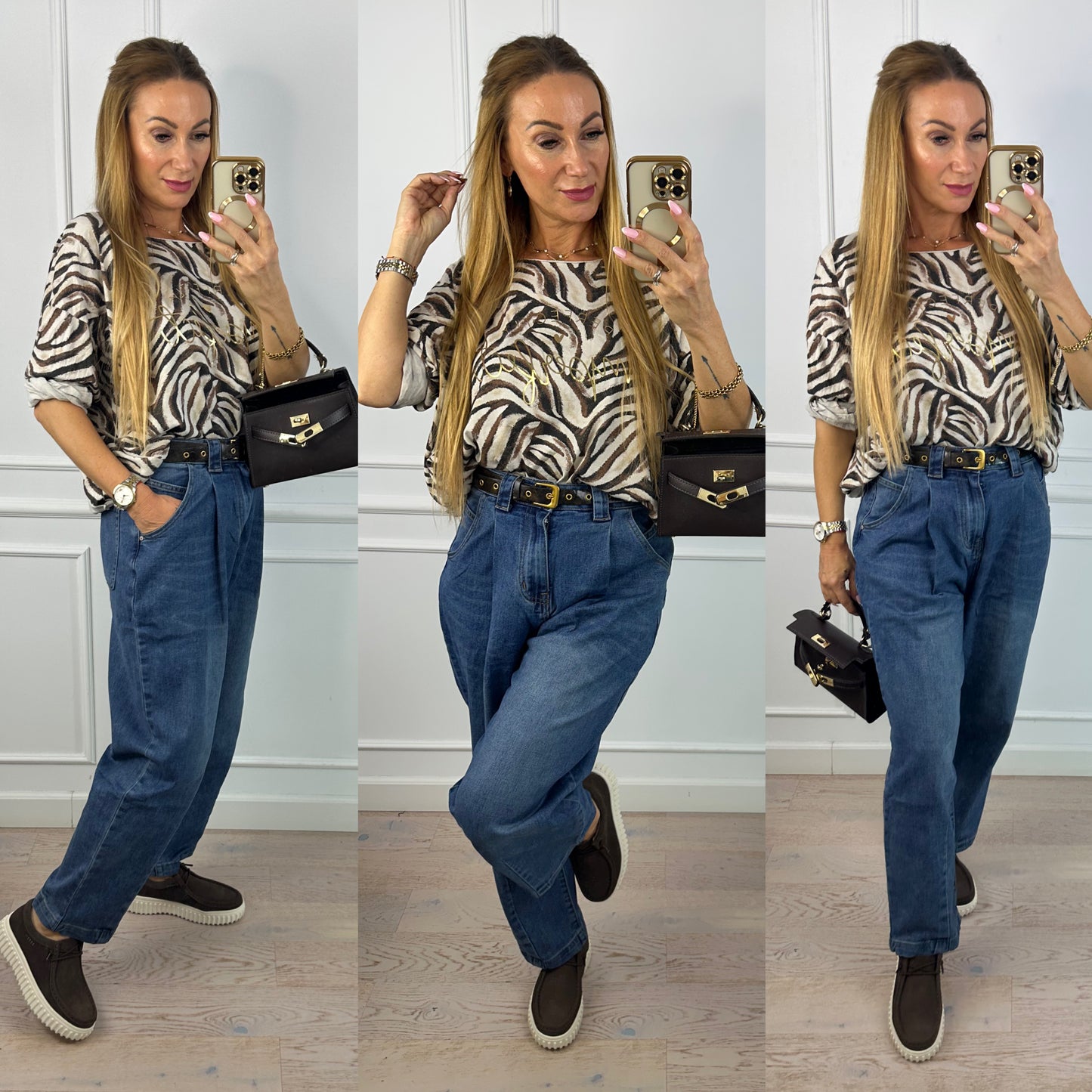 Bawełniana bluzka IRIDEA / KREMOWA