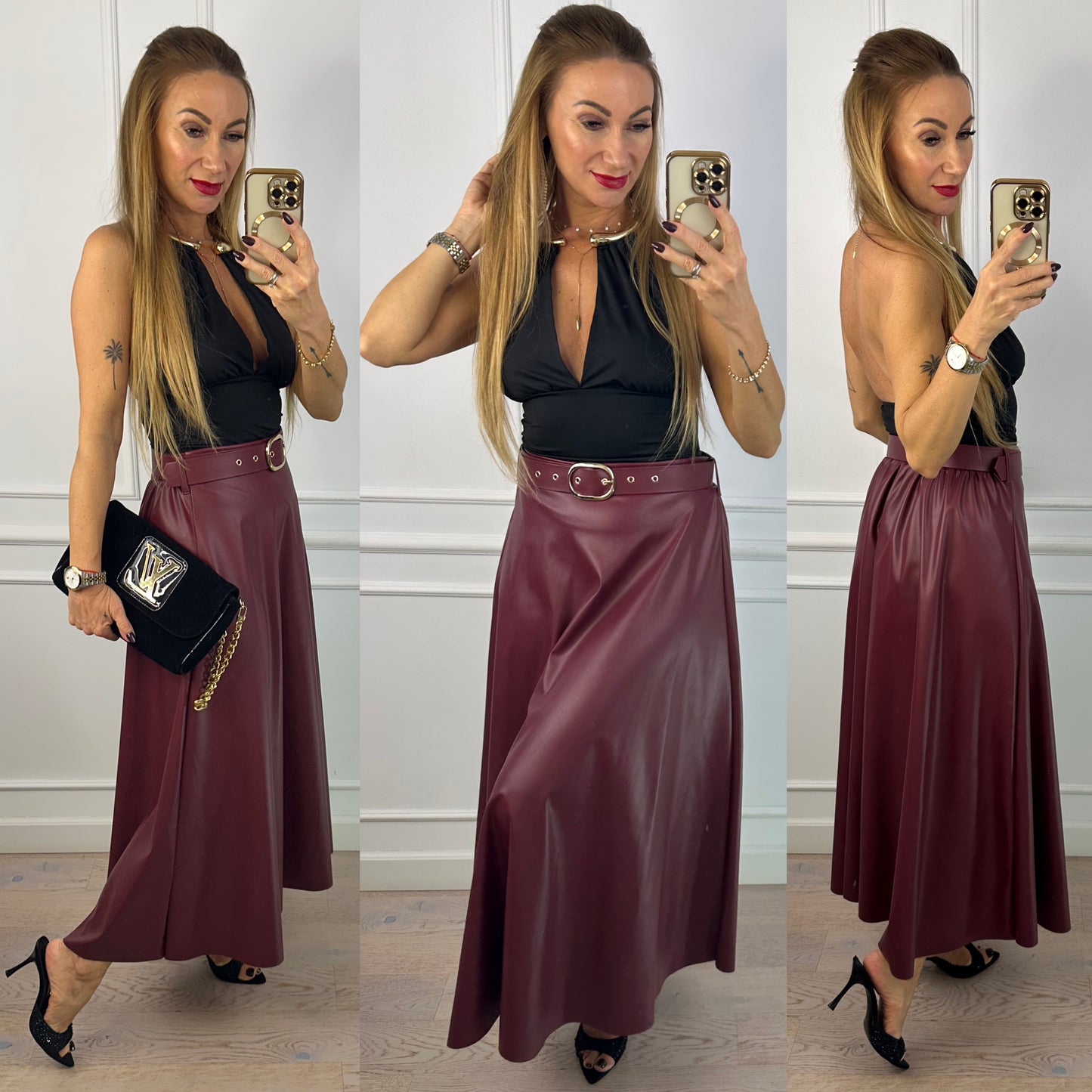 Body z biżuterią THELIA / CZARNE