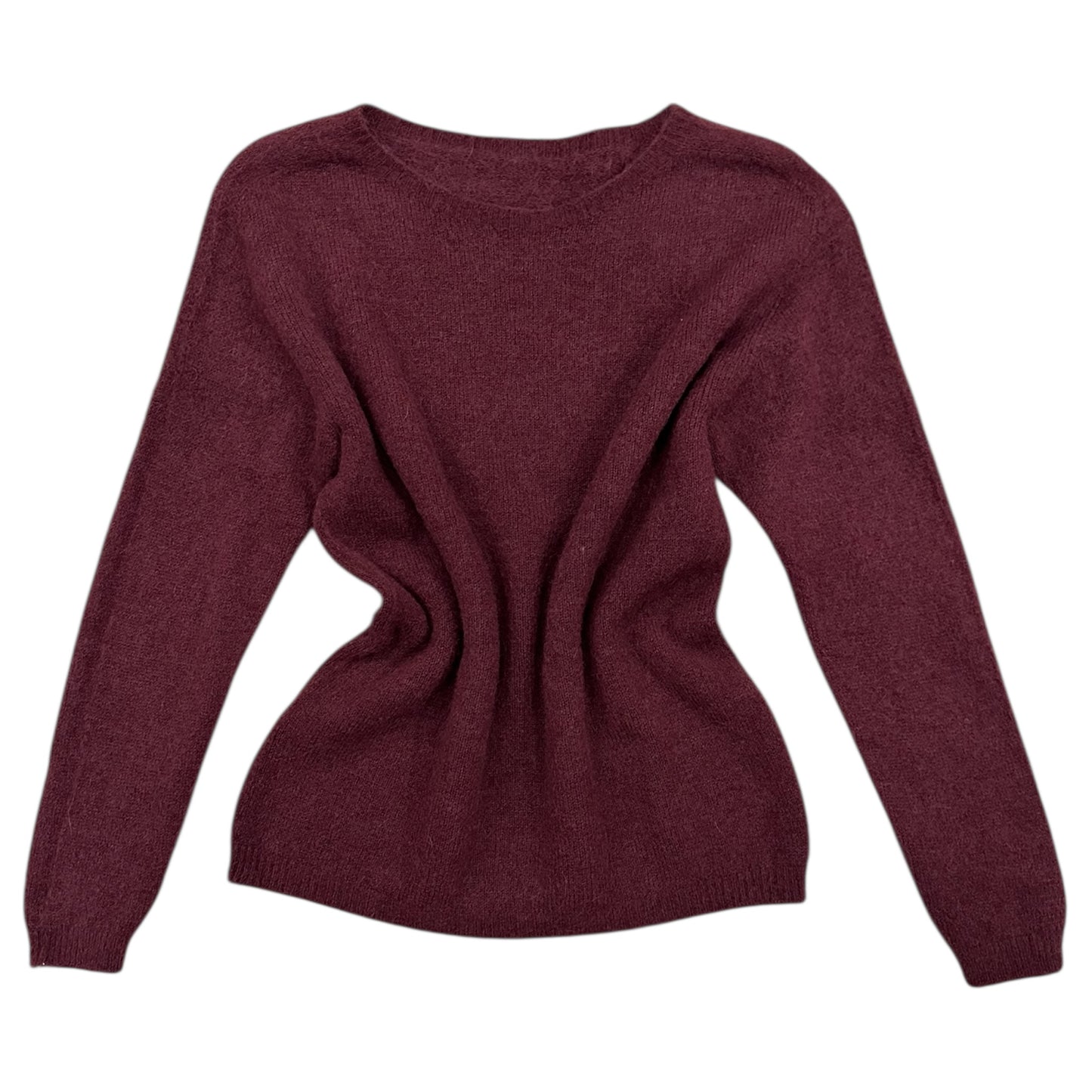 Sweter z alpaką NALIE / BURGUNDOWY