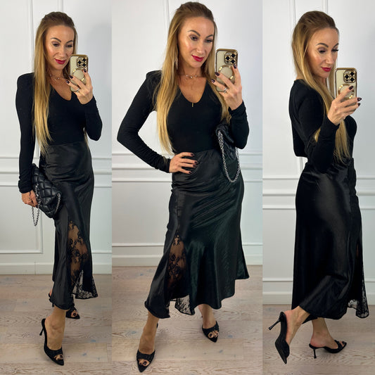 Bawełniane body HALI / CZARNE