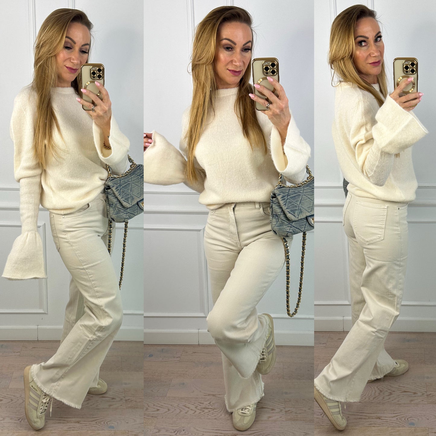 Sweter z alpaką LOOMER / KREMOWY