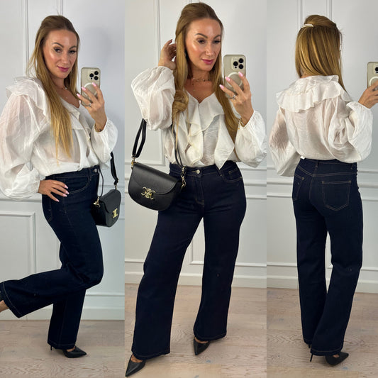 Bluzka z bawełny FARSIA / KREMOWA