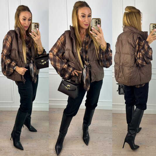 Kamizelka puchowa VIELI / BRĄZOWA