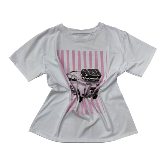 Bawełniany T-shirt FIN 10 / BIAŁY