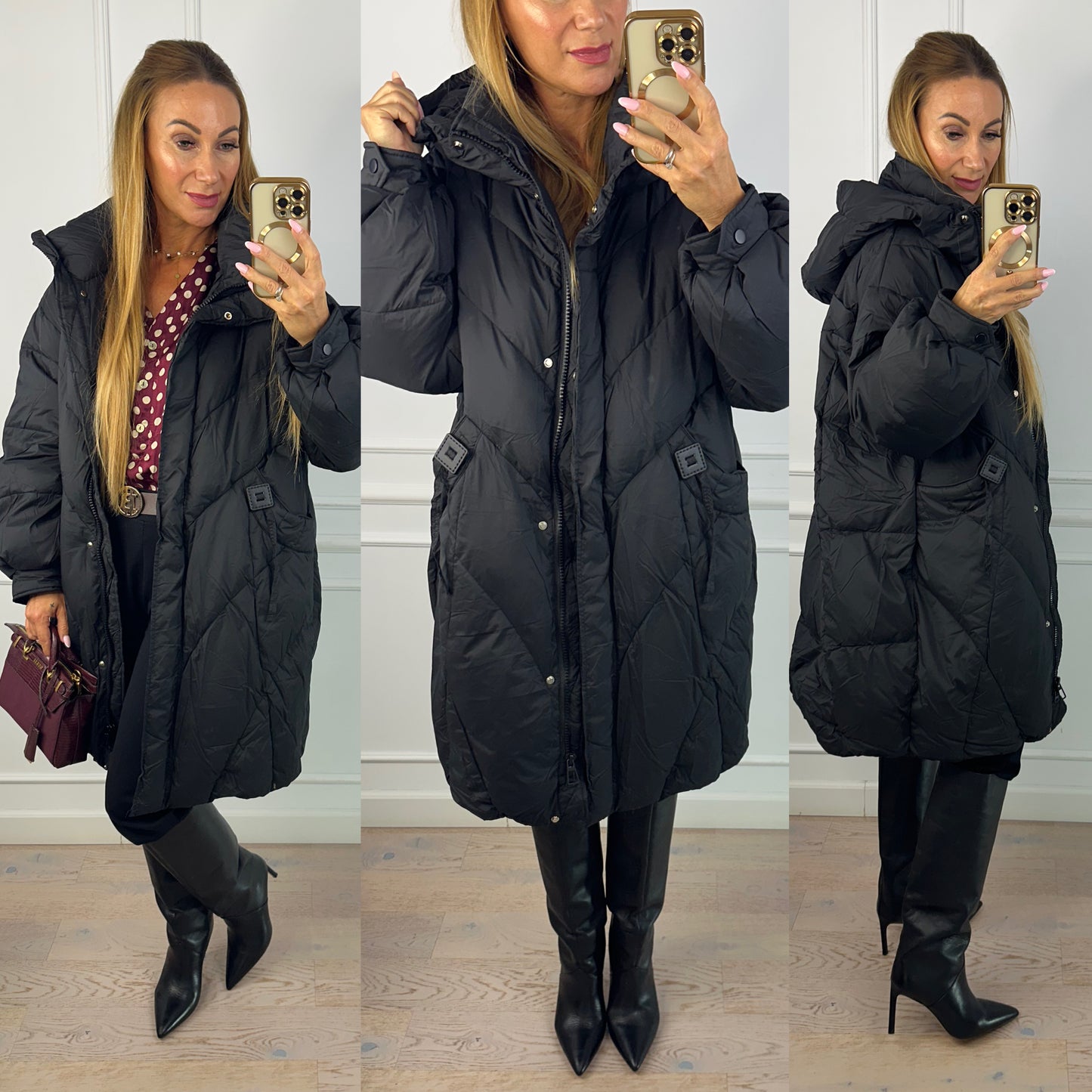 Kurtka puchowa LISA / CZARNA