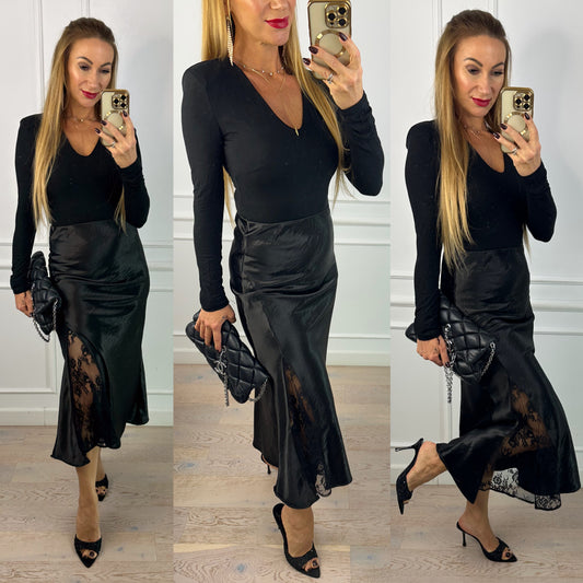 Bawełniane body HALI / CZARNE