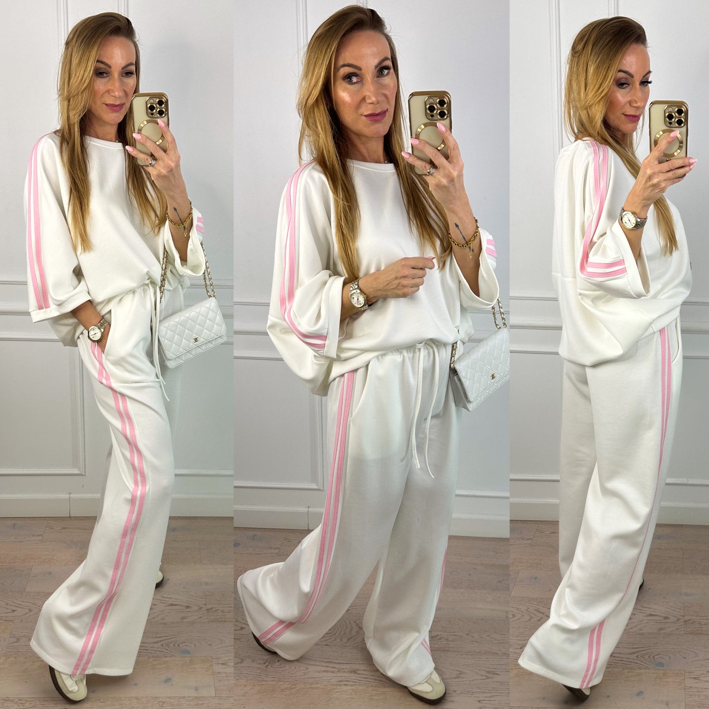 Komplet sportowy ANGELO / ŚMIETANKOWY