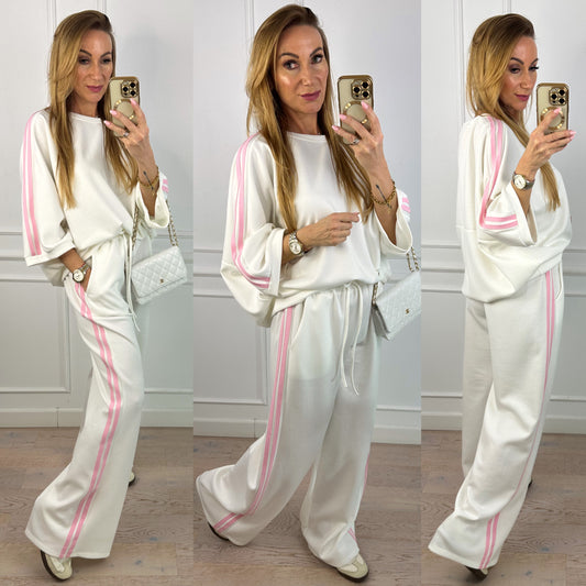 Komplet sportowy ANGELO / ŚMIETANKOWY