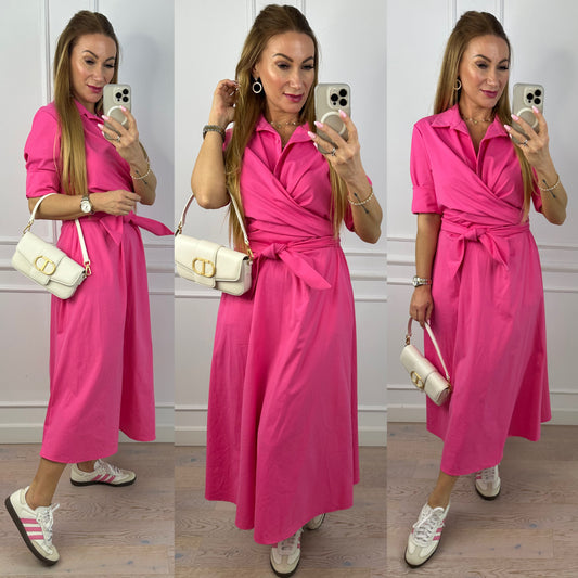 Bawełniana sukienka ARIANA / RÓŻOWA