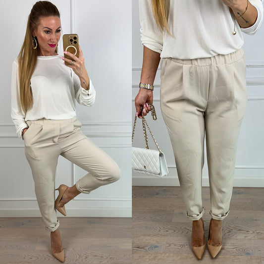 Spodnie NOUE / BEIGE