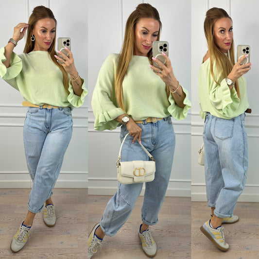 Sweter SANDIE / PISTACJOWY