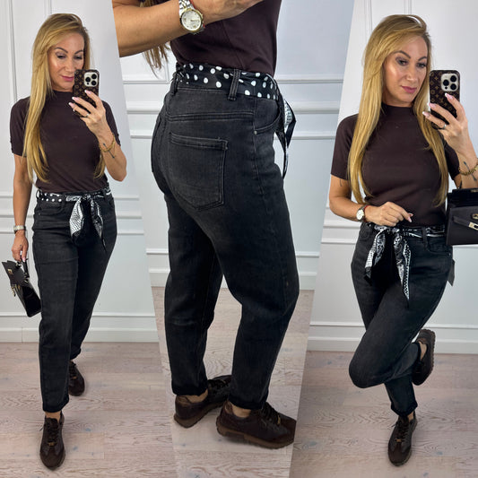 Jeansy BAGGY FIT HYDI / CZARNE