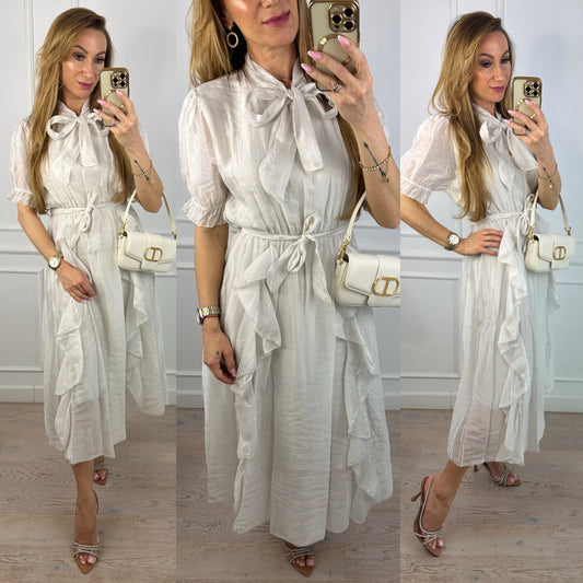 Sukienka NICOLE / JASNOBEŻOWA