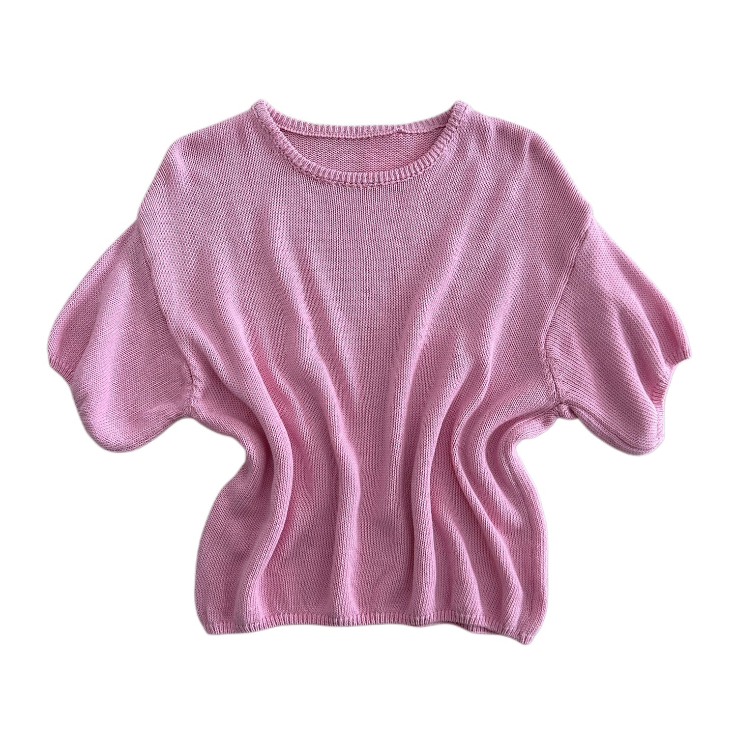 Bawełniany sweter LAURYN / RÓŻOWY