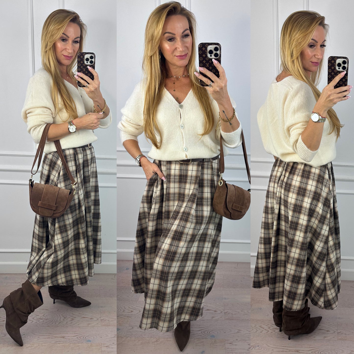 Sweter z alpaką JUSTINE / KREMOWY