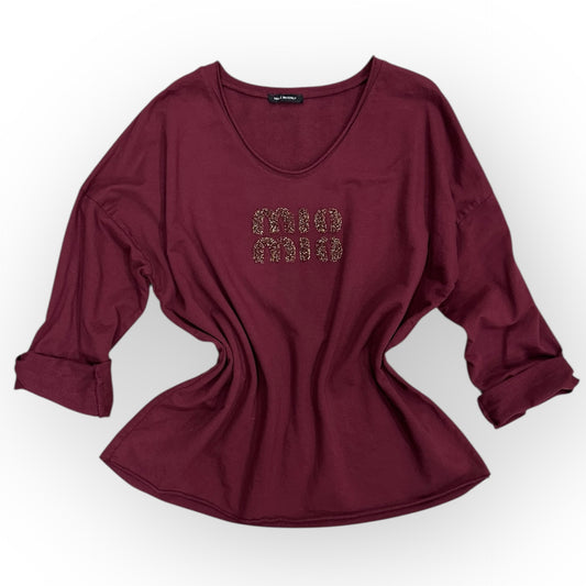 Bawełniana bluzka MIO MIO / BORDOWA
