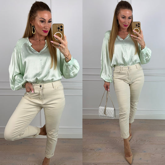 Bluzka z wiskozy ARIA / MINT