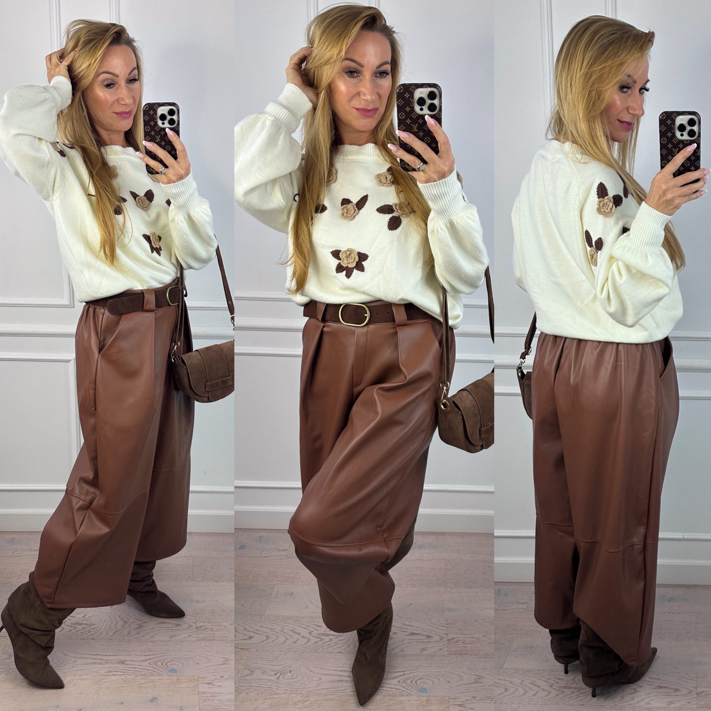 Sweter z wiskozą LILIAN / KREMOWY