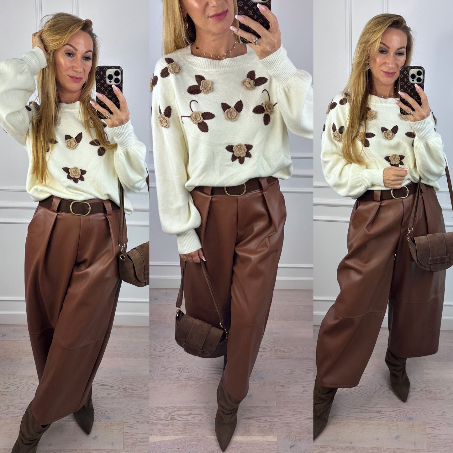 Sweter z wiskozą LILIAN / KREMOWY