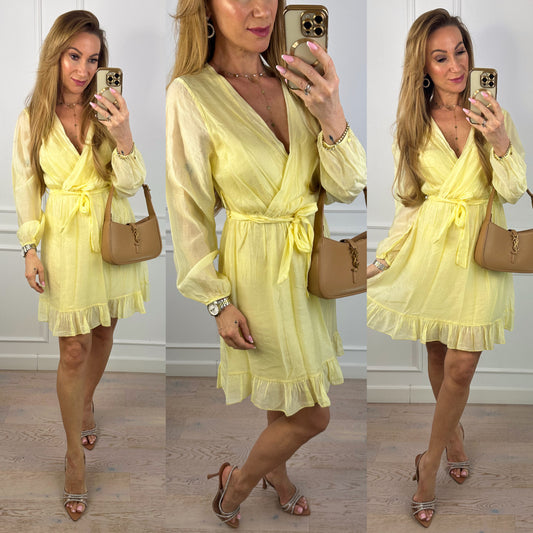 Sukienka DOMINIQUE / ŻÓŁTA