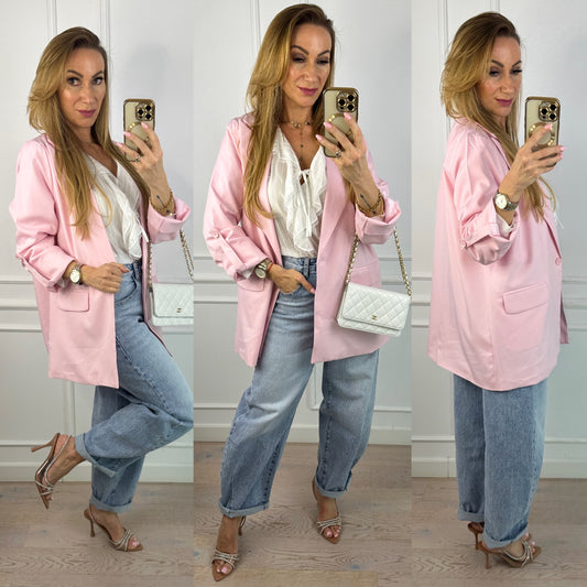 Marynarka OVERSIZE LISETTE / RÓŻOWA