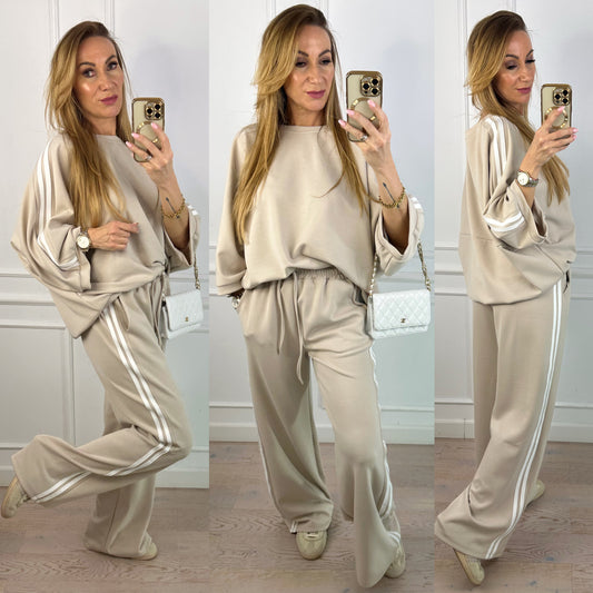 Komplet sportowy ANGELO / BEŻOWY