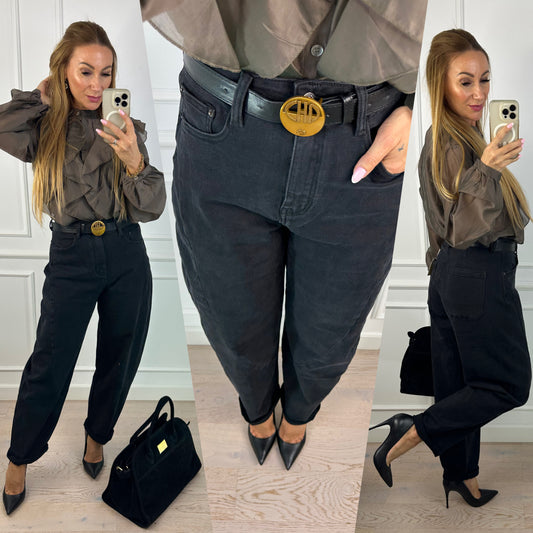 Spodnie BANANA JEANS BOLSO / CZARNE