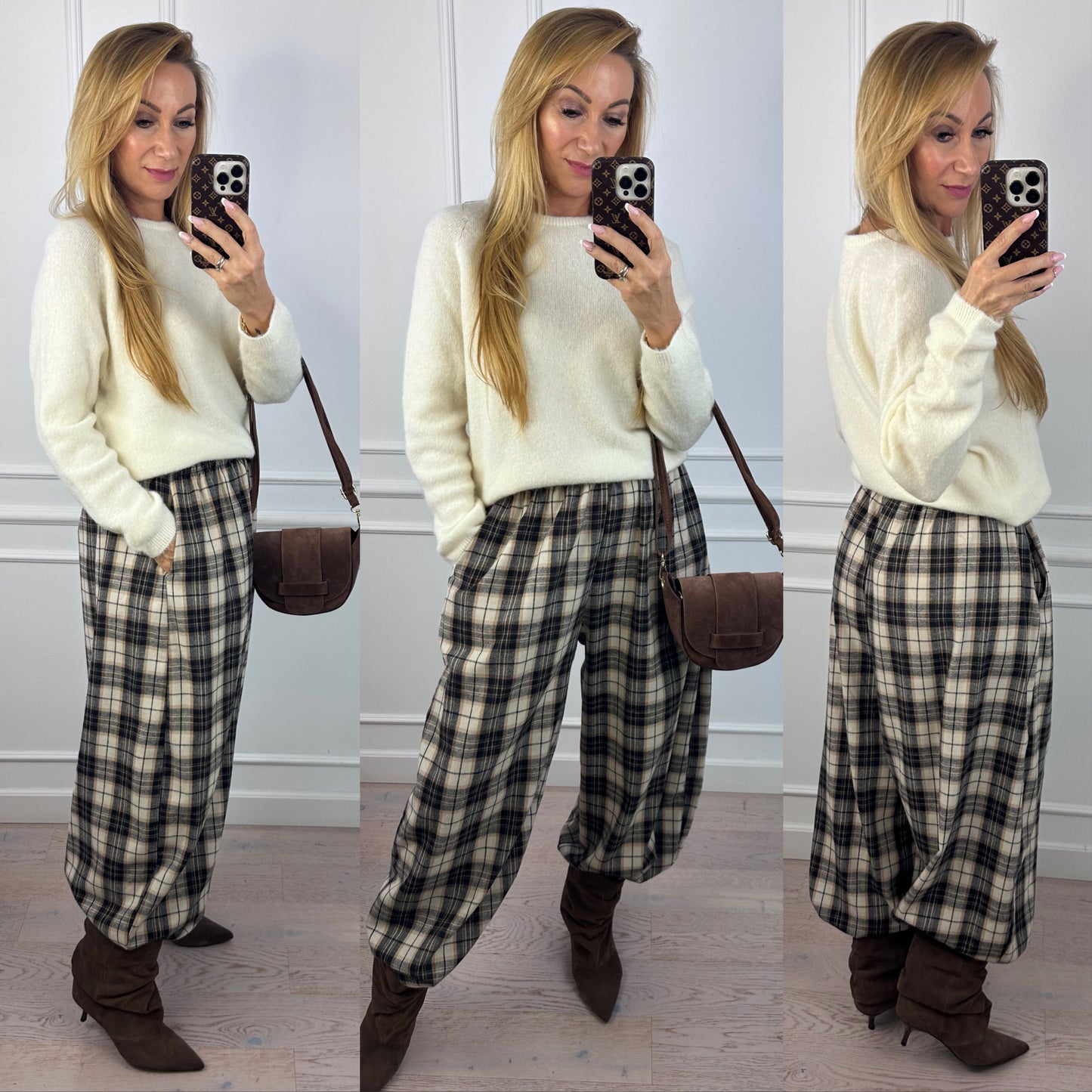 Sweter z alpaką FRANCES / ŚMIETANKOWY