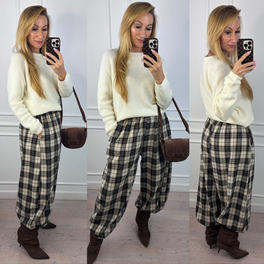 Sweter z alpaką FRANCES / ŚMIETANKOWY