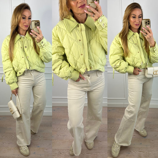 Kurtka puchowa NADEYA / LIMONKOWA