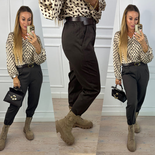 Spodnie MIGUEL / CZEKOLADOWE