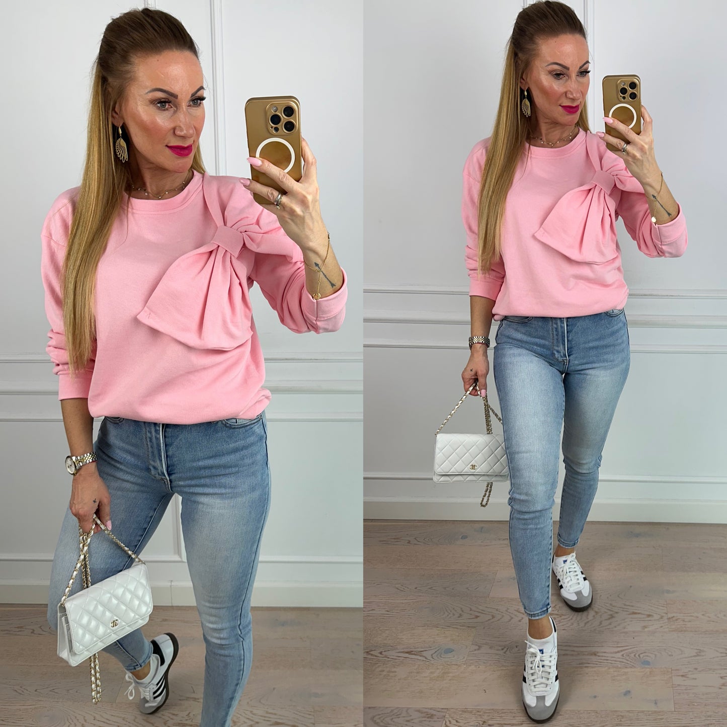 Bluza z kokardą BOW / CANDY PINK