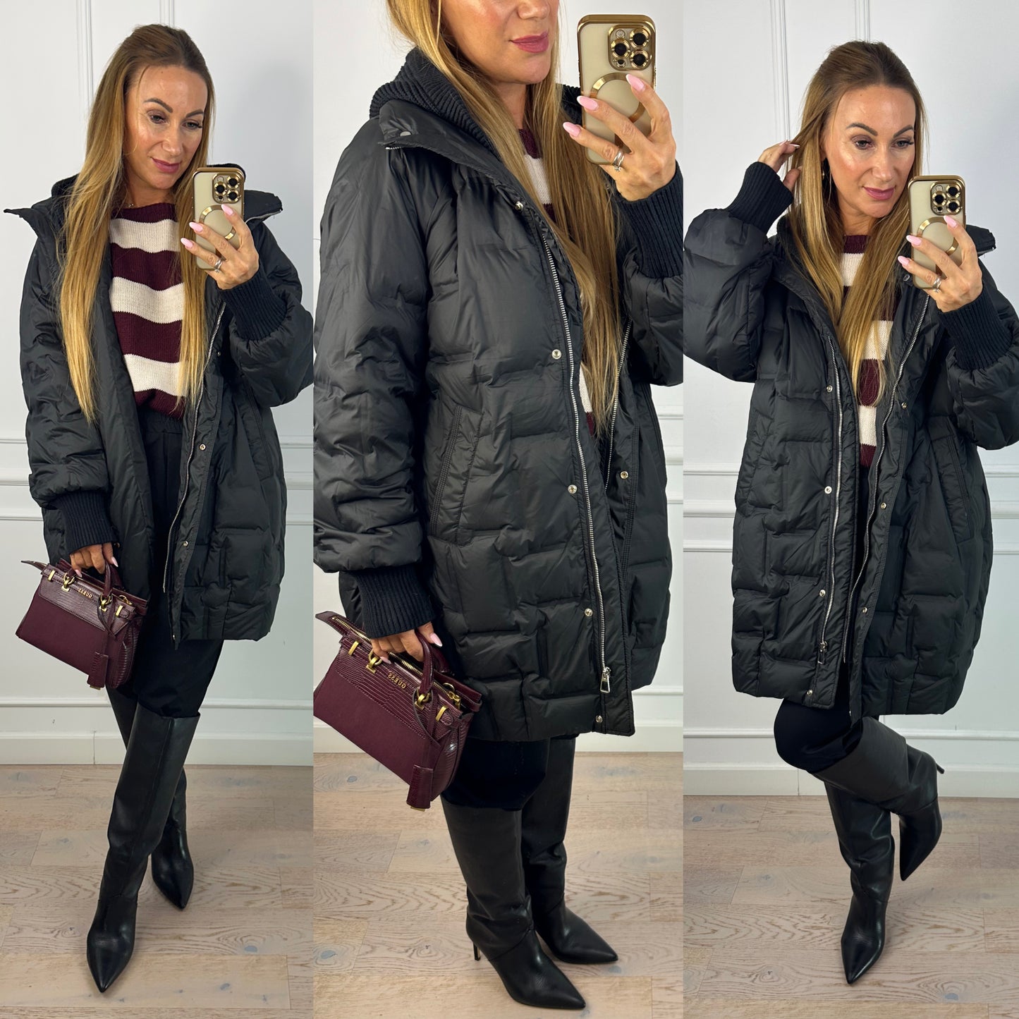 Puchowa kurtka ZANITA / CZARNA