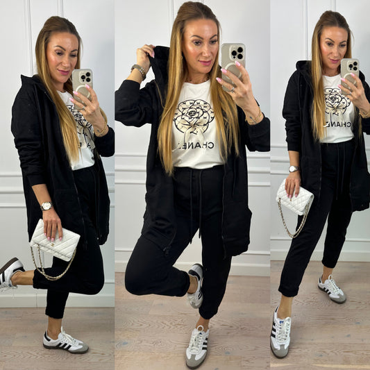 Bluza z kapturem SUELA / CZARNA