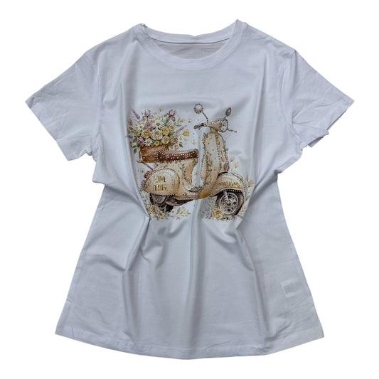 Bawełniany T-shirt FIN 27 / BIAŁY