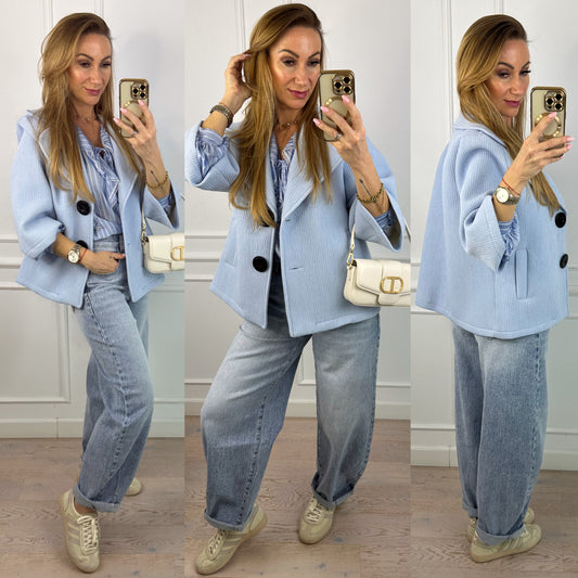 Płaszcz LAVINIA / NIEBEISKI