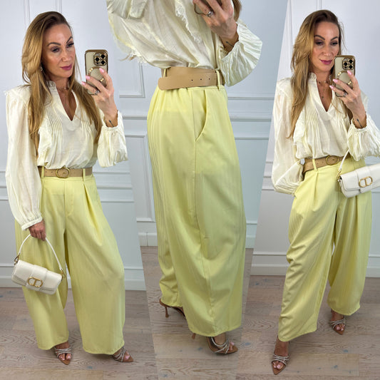 Spodnie BARREL RENZO / ŻÓŁTE