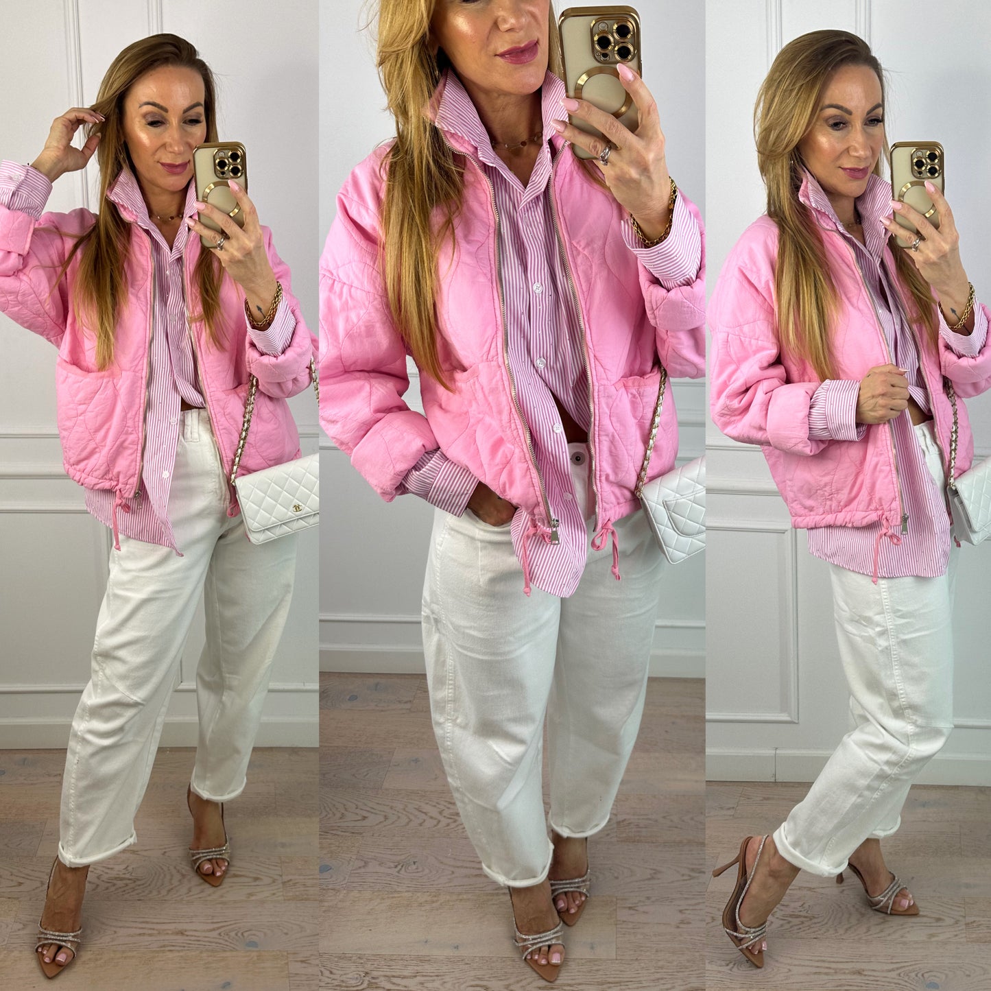 Bawełniana kurtka TIZIANA / RÓŻOWA