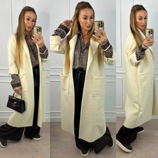 Płaszcz THORA / ŚMIETANKOWY