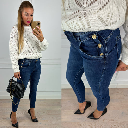 Spodnie EMY PUSH-UP JEANS / BLUE