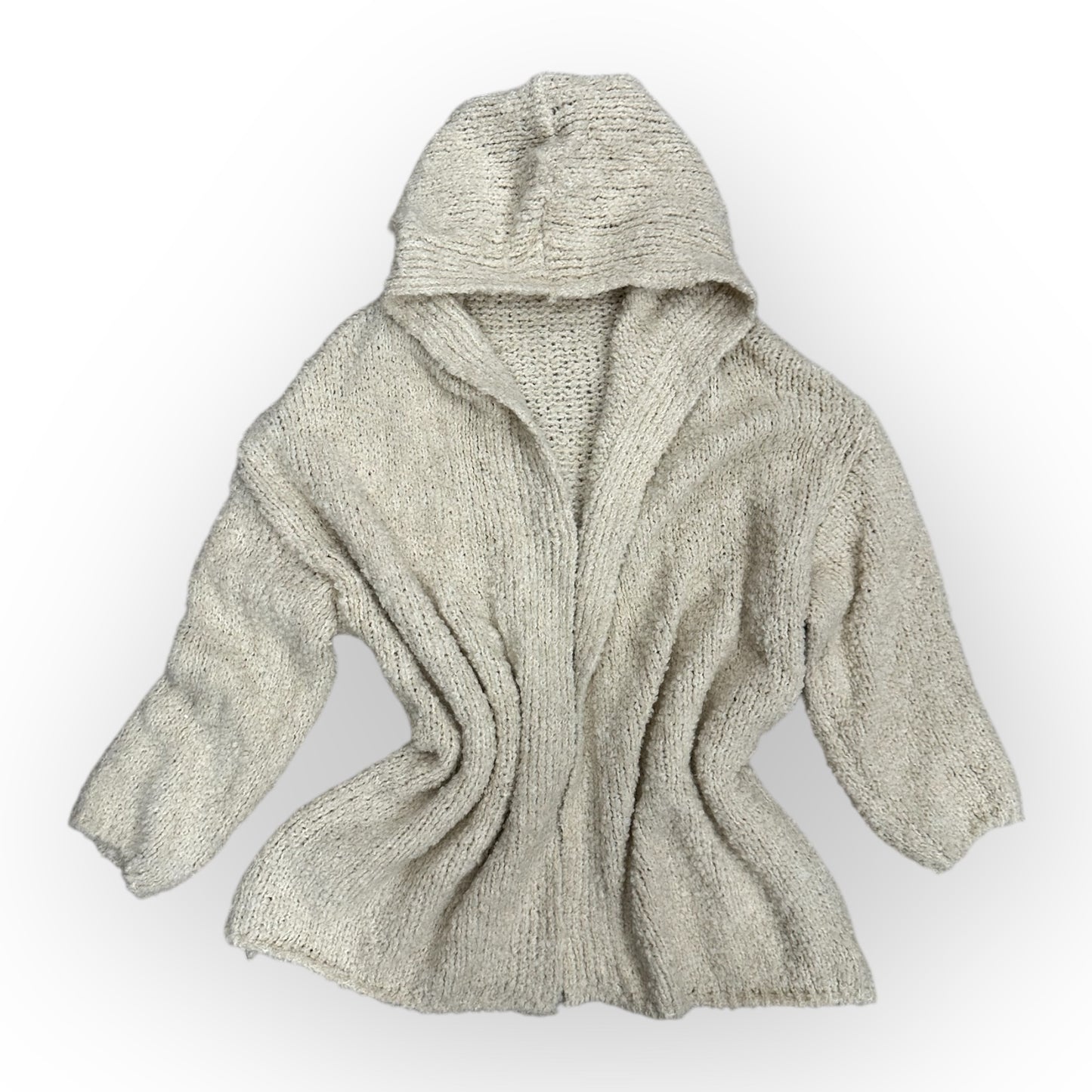 Sweter z kapturem YENNAH / KREMOWY