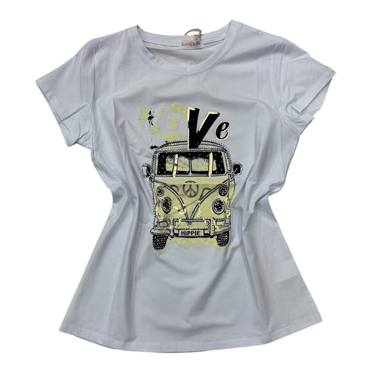 Bawełniany T-shirt FIA 26 / BIAŁY