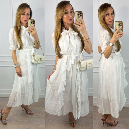 Sukienka NICOLE / ŚMIETANKOWA