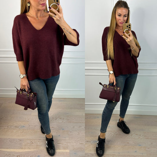 Sweter KARINE / BURGUND