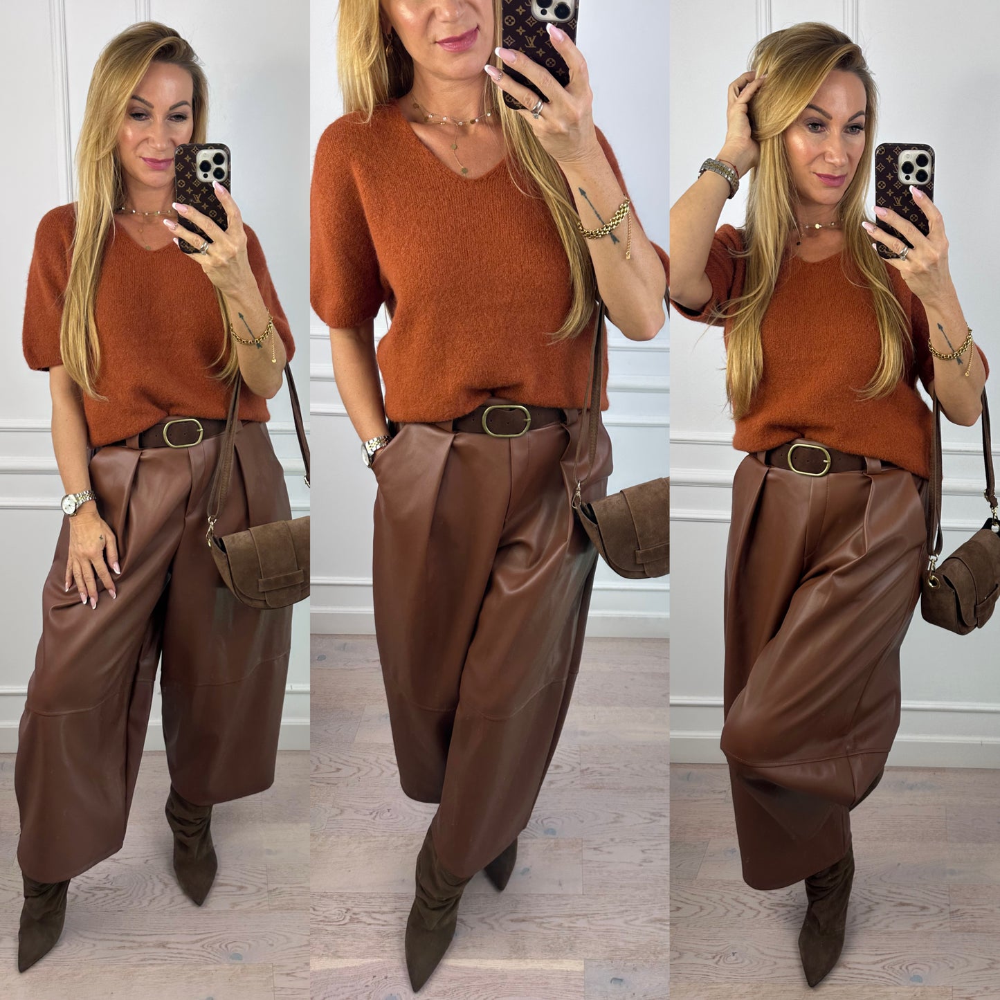 Sweter z alpaką JOAN / MIEDZIANY