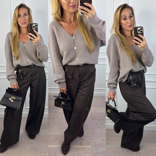 Sweter z alpaką JUSTINE / FANGO