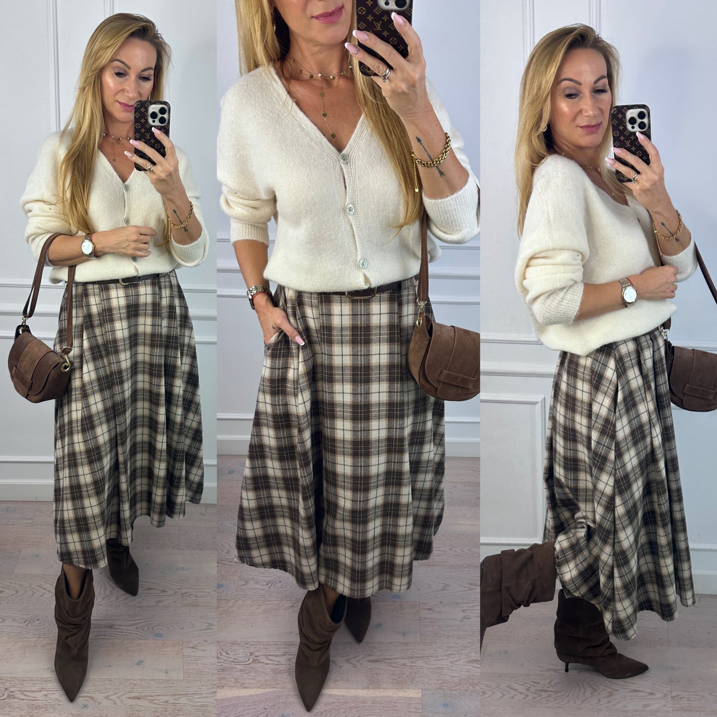 Sweter z alpaką JUSTINE / KREMOWY