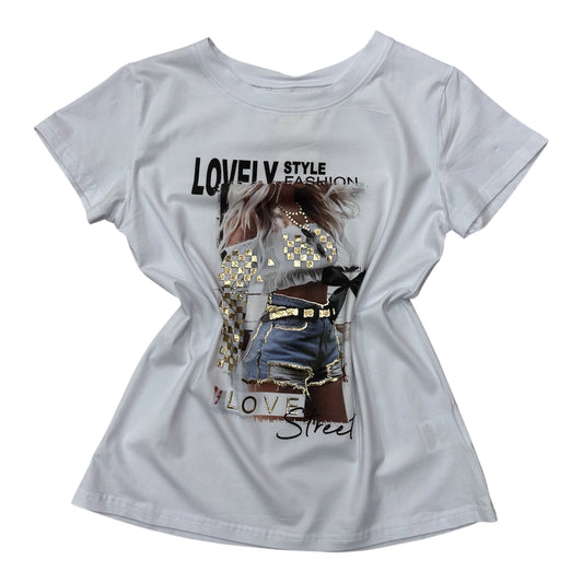 Bawełniany T-shirt FIA 8 / BIAŁY