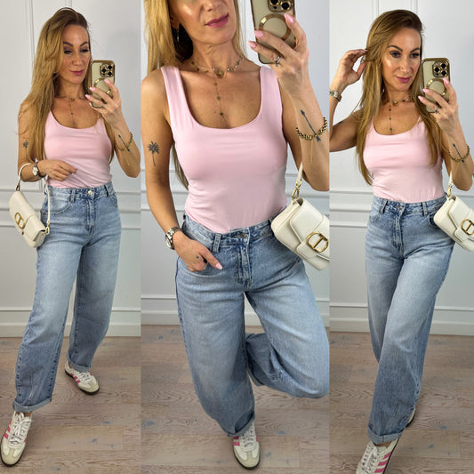 Top z wiskozy FLAVIA / RÓŻOWY