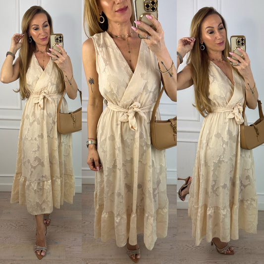 Sukienka GEORGINA / BEŻOWA